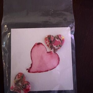 Pink Heart Earrings